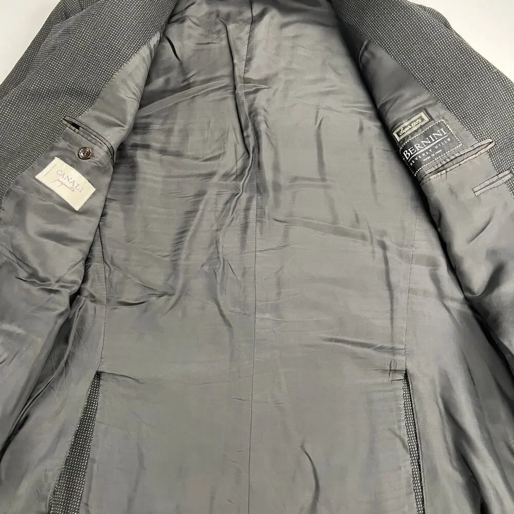 Canali Proposta 100% Wool Sport Coat Bernini Beverly Hills Size Euro 56 (US 46)